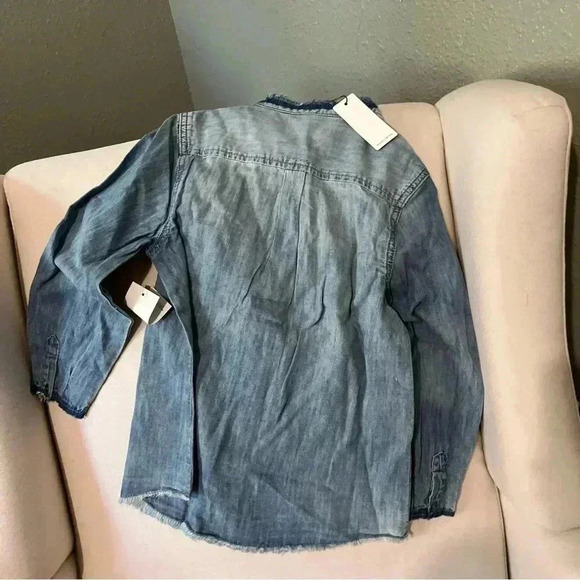 Ag denim chambray button front Longsleeve blouse - Picture 5 of 5